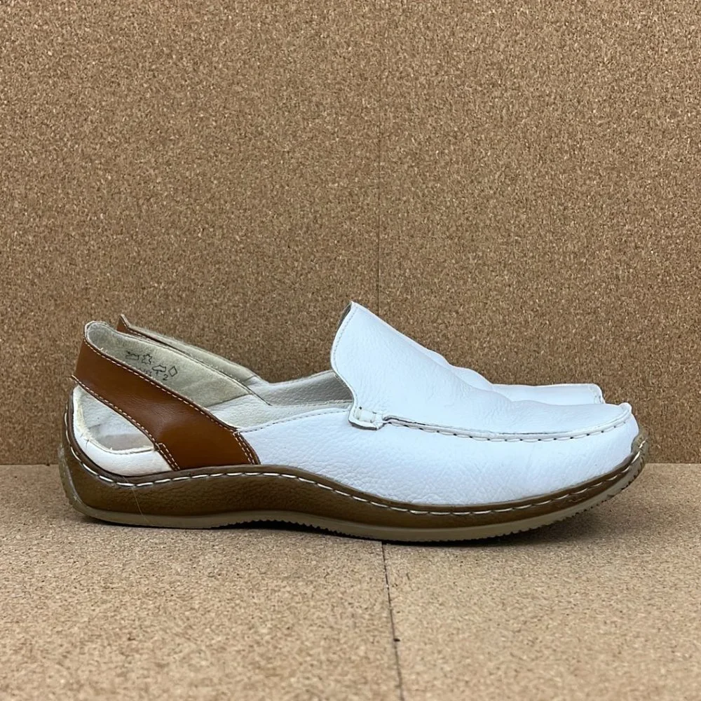 Rieker Antistress Slip On Leather Comfort Shoes Size 40